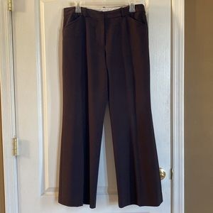 Worthington dark brown dress pants with one pleat pockets in front SIZE 10 short